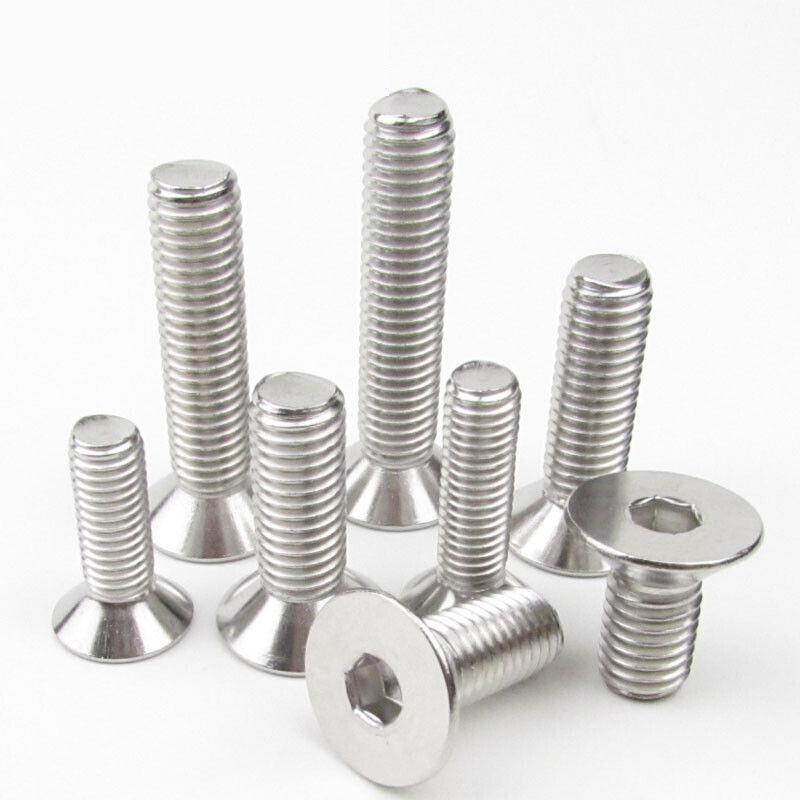 Tête cylindrique en titane pur Hexagone laveuse à ressort plat Trois vis de machine combinées M0.6-M3