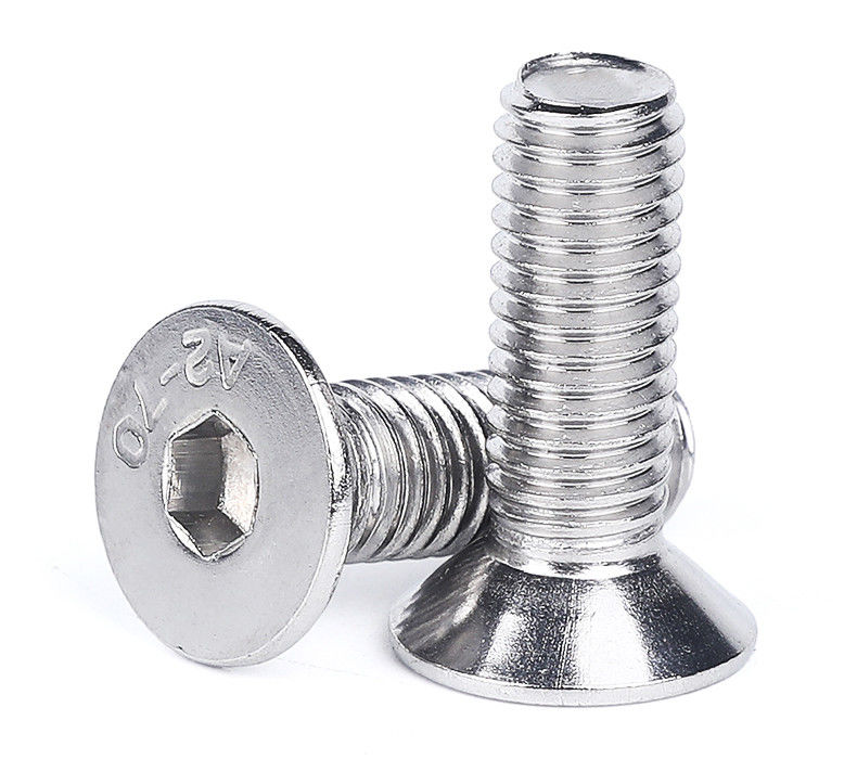 Service personnalisé à tête plate ronde vis de machine hexagonale pour montage solaire certifié ISO9001