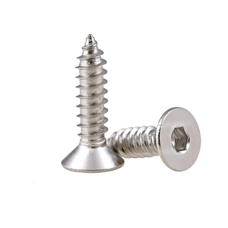 Matériaux de fixation au carbone GB70.1 Pour l'industrie du commerce de détail Tête cylindrique Hexagone vis à queue tranchante à auto-collant