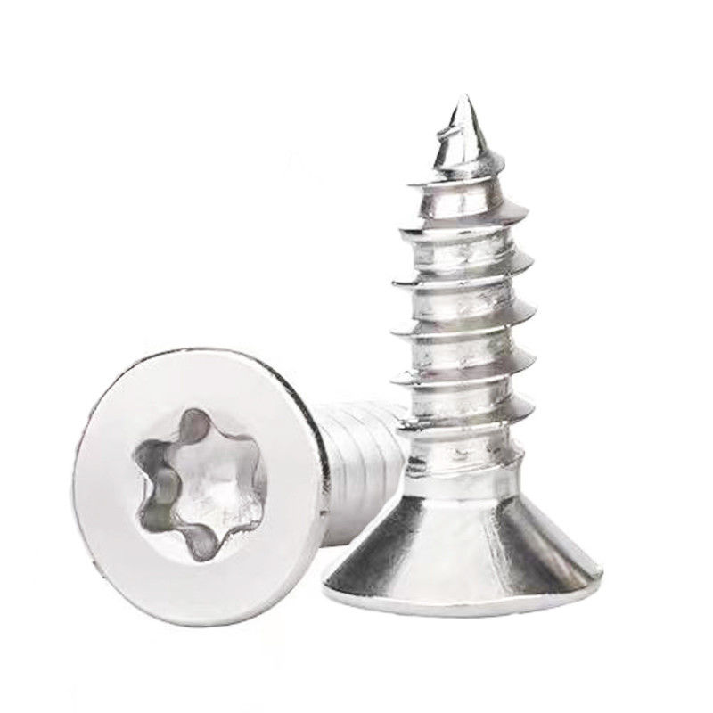 Personnalisé toutes tailles GB2670 acier inoxydable 316 prise hexalobulaire contre-enfoncée tête de tapotement micro vis