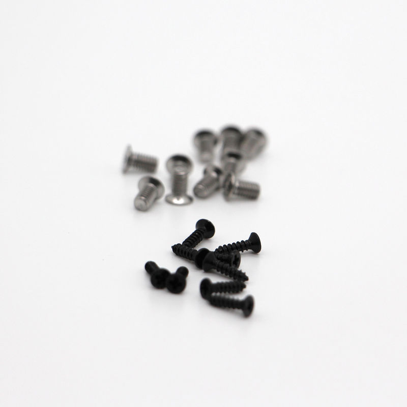 Micro vis de précision en acier inoxydable tête plate et fil complet pour la construction service sur mesure